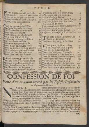 Confession De Foi