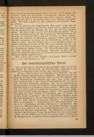 Der mehrheitssozialistische Verrat