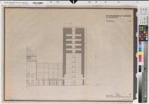 Arnsberg, Bezirksregierung, Hauptgebäude, Seibertzstr. 1, Südseite, Ansicht