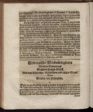 Sechstes Haupt-Stück.