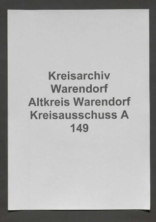 Verwaltung des Amtes Beelen, Spez.