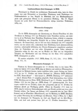 Mienenwerfer-Kompagnien 1914-1916