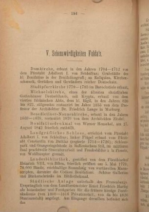 V. Sehenswürdigkeiten Fulda's