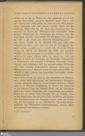 Von Der Schönheit Des Berglandes