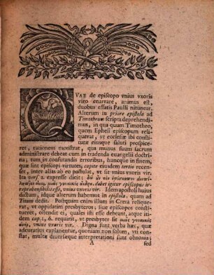 Diss. theol. de episcopo unius uxoris viro : ad I. Timoth. III, 2.