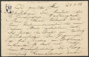 Brief an Heinrich Dessauer : 28.01.1913