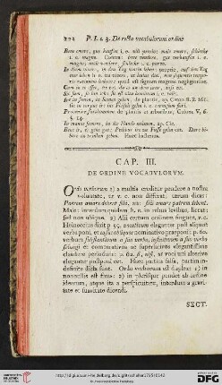 Cap. III: De ordine vocabvlorvm