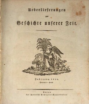Überlieferungen zur Geschichte unserer Zeit. 4, 4. 1820