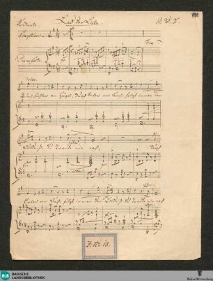 Lied der Liebe - JWK Mus.Ms. 290 b : V, pf; G; StrK op. 177/3a
