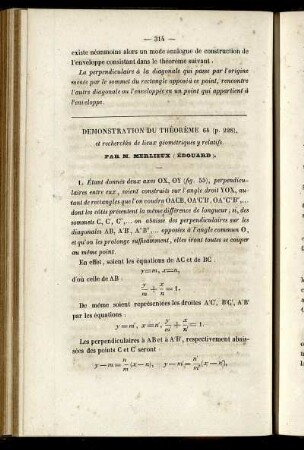 Problèmes et théorèmes 64.