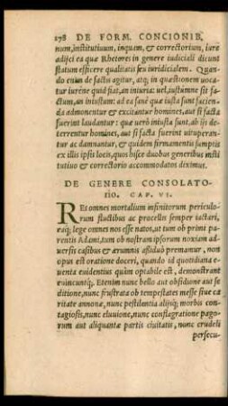 De Genere Consolatorio. Cap. VI.