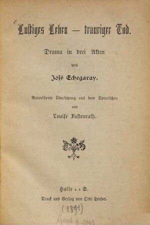 Lustiges Leben - trauriger Tod