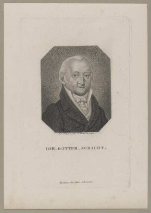 Bildnis des Ioh. Gottfr. Schicht