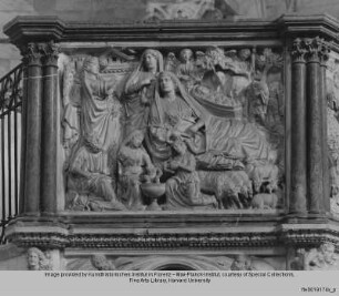 Geburt Christi - Kanzel, Detail: Geburt Christi