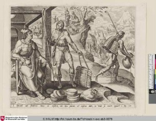 [Jesse sending David with Presents to his Brothers; Jesse sendet David mit Geschenken zu seinen Brüdern]