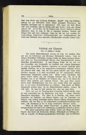Lehrbuch und Literatur