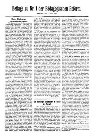 Die Hamburger Schulbauten im Lichte der Zukunft : Beilage zu Nr. 1. der Pädagogischen Reform