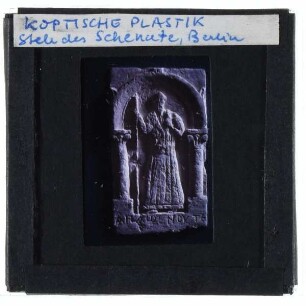 Koptische Plastik, Stele des Mönchs Schenute