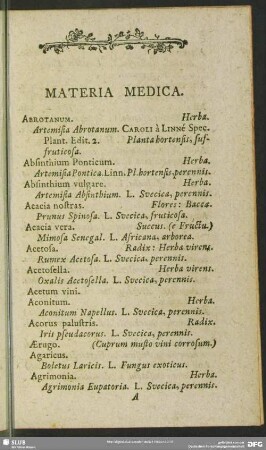 Materia Medica