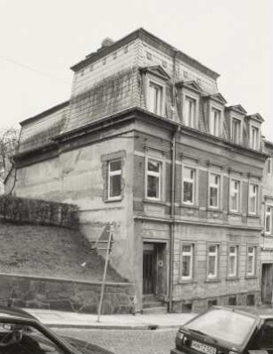 Mittweida, Wohnhaus : Mittweida, Wohnhaus, Poststraße 14, um 1895, Straßenansicht