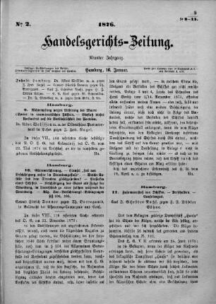 No. 2. 16. Januar 1876