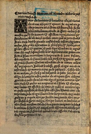 Expositione degli insomnii