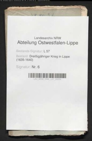 Kriegsdrangsale und Beschwerden der Stadt Blomberg