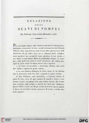 2: Relazione degli scavi di Pompei : da Febbraio 1824 a tutto Dicembre 1826