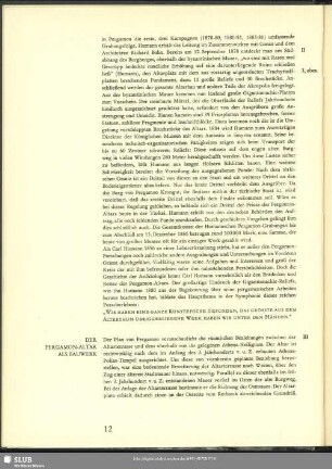 Der Pergamon-Altar Als Bauwerk