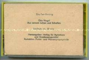 Audiokassette zum Dia-Ton-Vortrag "Otto Nagel"