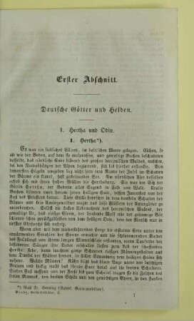 Erster Abschnitt. Deutsche Götter und Helden