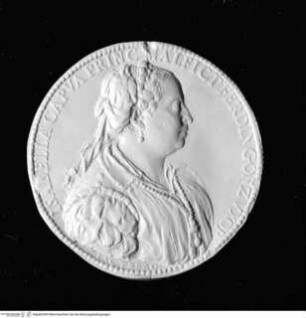 Medaille der Isabella Capua Gonzaga (+ 1559), Avers: Brustporträt nach rechts