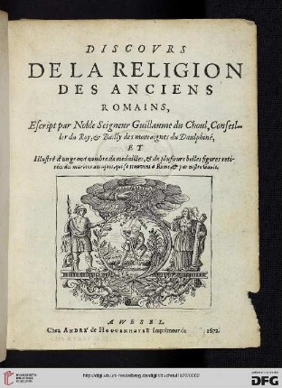 Discovrs De La Religion Des Anciens Romains