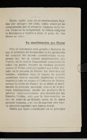 La manifestación pro Ferrer
