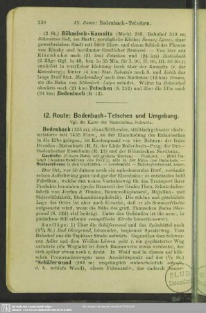 12. Route: Bodenbach-Tetschen und Umgebung