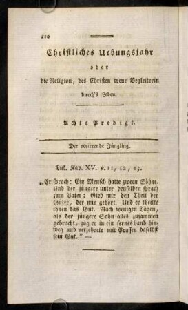 110-127, Achte Predigt