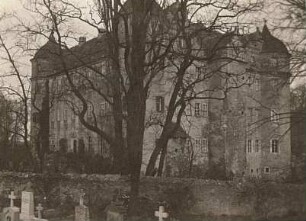Großkmehlen. Schloss (um 1570). Blick vom Kirchhof