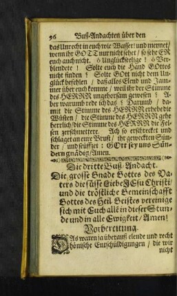 [Die dritte Buß-Andacht. - Die sechste Buß-Andacht.]