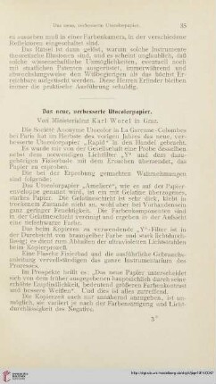Das neue, verbesserte Utocolorpapier
