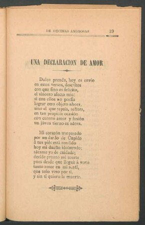 Una declaración de amor