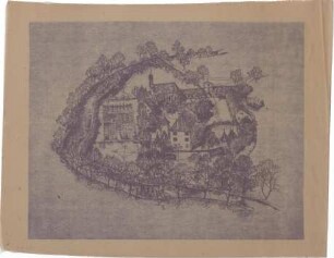 Gsaenger, Gustav; München - Pasing; Schloss Blutenburg - Vogelperspektive