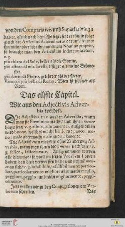 Das eilffte Capitel
