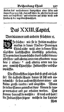 XXIII. Cap. Von denen bäumen und denen früchten ec.
