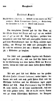 Drittes Kapitel - Fischer-Inseln. - Haven von Napachan; Große Lieuchieux-Insel. - Beschreibung der Einwohner u.s.w. - Abreise nach Japan.