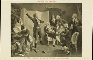 Rouget de Lisle chantant la Marseillaise