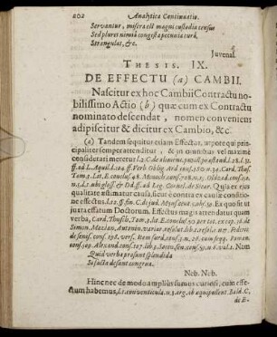 Thesis IX. De Effectu.