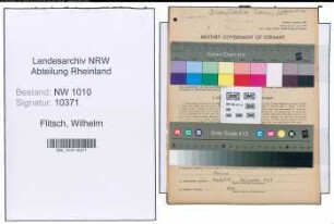 Entnazifizierung Wilhelm Flitsch , geb. 03.11.1882 (Viehkaufmann)