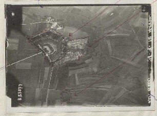 Fort und Infanteriestellungen südöstlich Ingolstadt (mit Einzeichnungen) (2000 m)