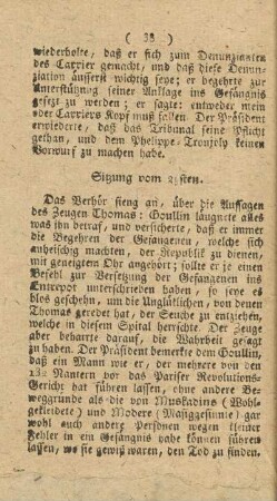 Sitzung vom 29sten