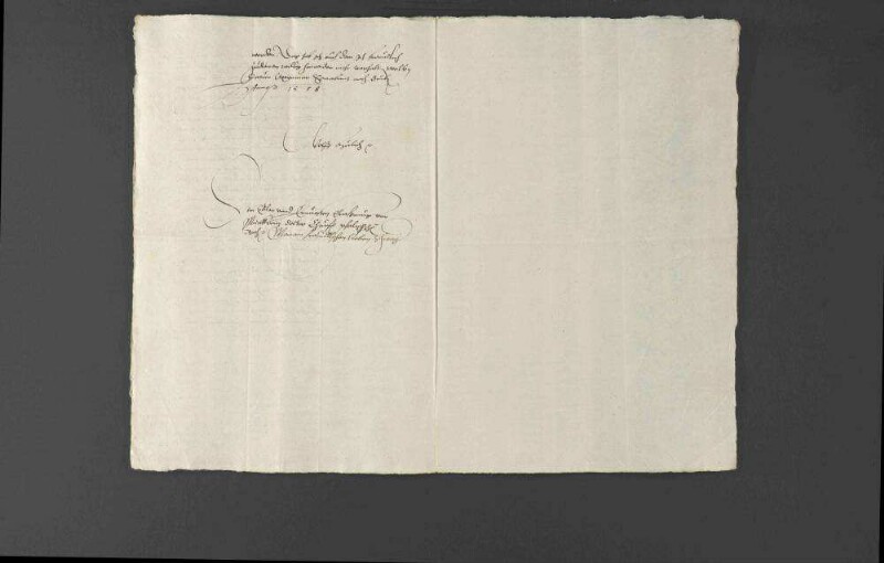Schriftwechsel bezüglich eines verlorengegangenen Schreibens, welches Herzog Johann Friedrich II. von Sachsen bezüglich des Wormser Kolloquiums an Herzog Christoph von Württemberg und Pfalzgraf Ottheinrich abgesendet hatte.